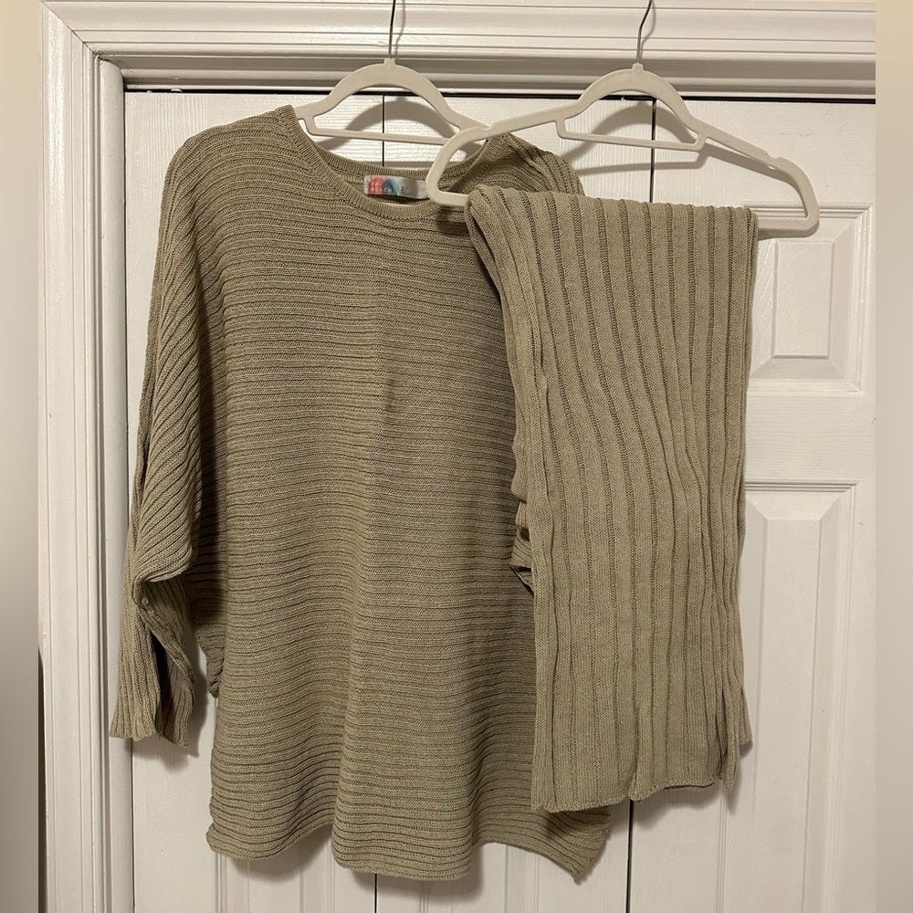 Free People Imogen Sweater Set - Sage/Palm Green